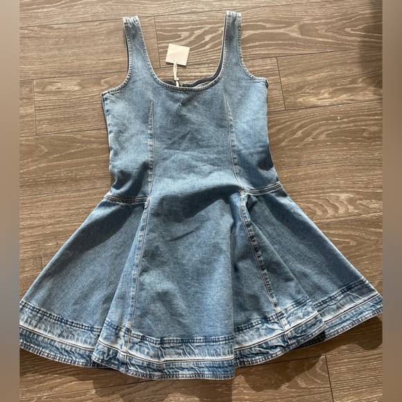 Denim Mini Dress - Picture 2 of 7